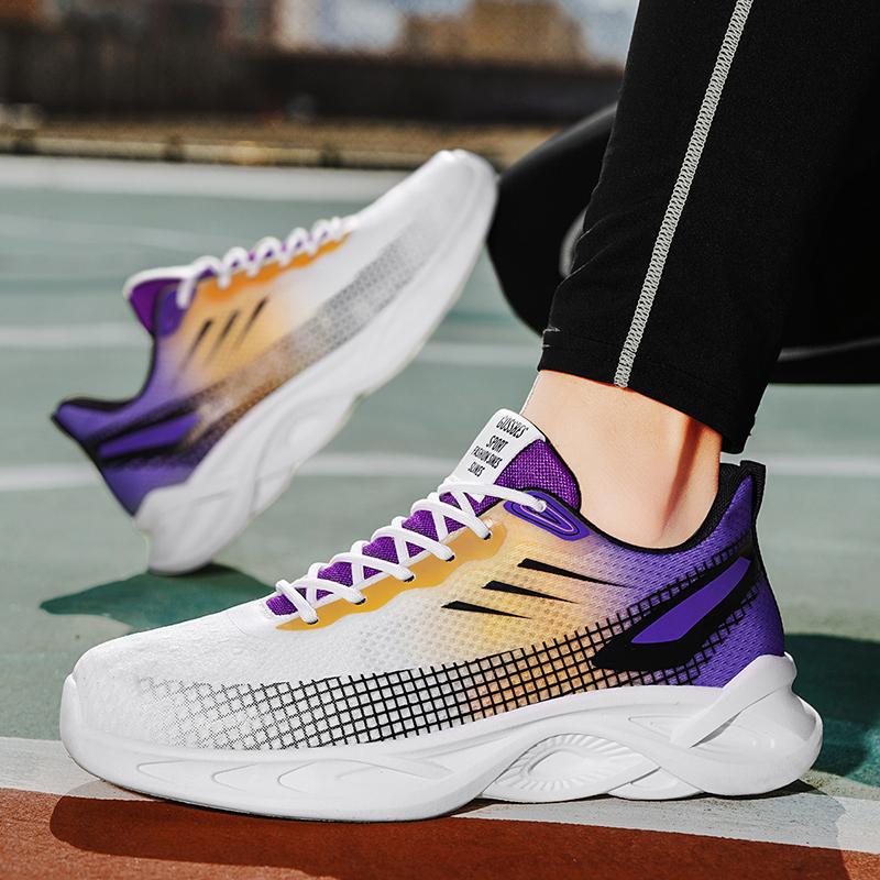 Men's shoes 2025 new summer breathable fly-woven mesh shoes men's trendy shoes running sports coconut mesh shoes