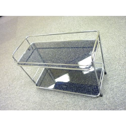 Asvel Forma Wire Rack 2, a Two-tier Kitchen Rack for Neat Storage, Silver, and Seasoning Storage, Model A2121