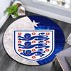 England Football   Round Rug, Non Slip Washable Circular Carpet For Living Room Bedroom Playroom, Sports Fan Decor, Holiday Birthday Gift