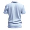 Summer New Men's British Casual Buttoned Loose Linen Lapel Short Sleeved Top