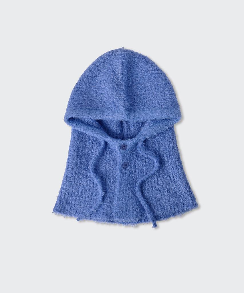 MUSINSA STANDARD WOMAN Women'S Boucle String Knit Balaclava [Blue]