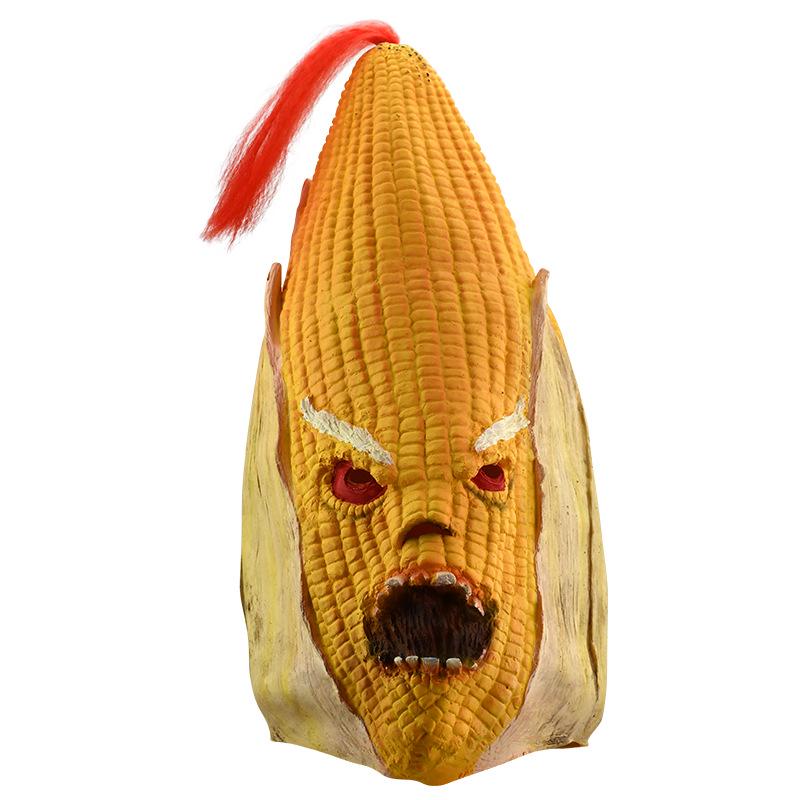 Halloween Horror Latex Corn Headgear: Haunted House Escape Room Costume Prop