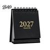 Academic Year Desktop Planner 2027-2028 Mini Standing Flip Desk Calendar, 18 Month from Jan. Cute Stationery for 2027 to Jun. 2028, Pocket Size
