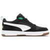 Puma Rebound V6 Low 75 Years Fabric Synthetic Leather Low Top Sneakers Unisex Sneakers Black White 392484-01