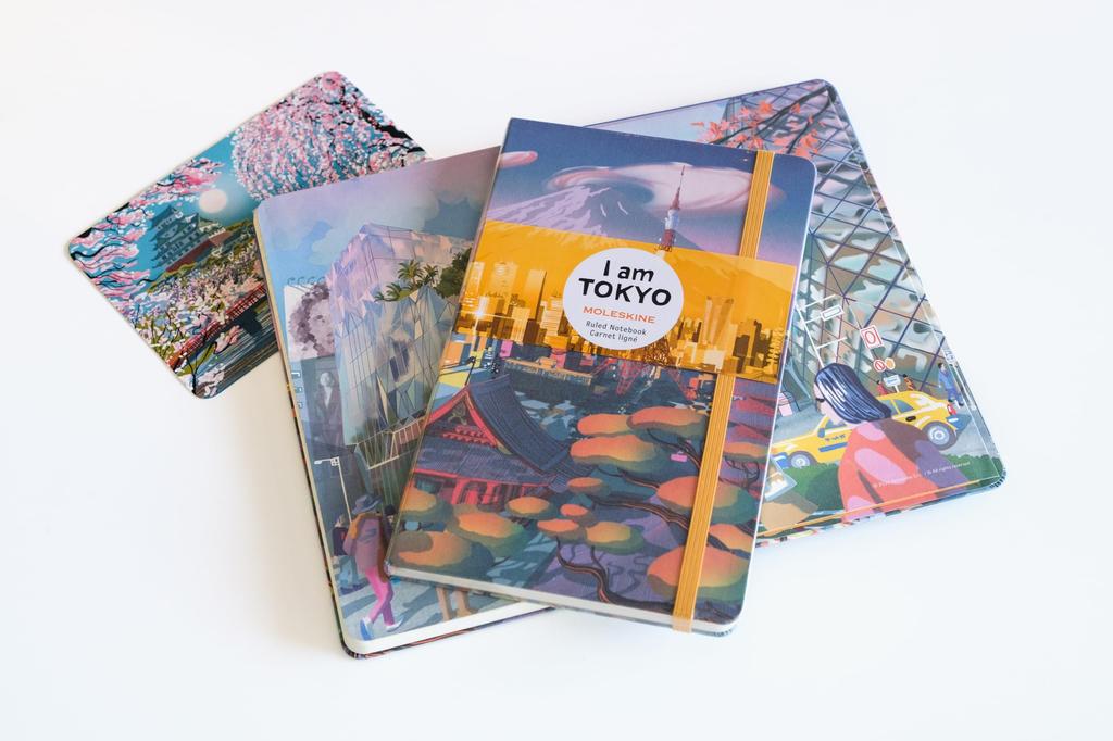 Moleskine Notebook, Japan Limited Edition "I Am Tokyo," Hardcover, Large Size, Horizontally Ruled, LEQP060IAMTOK
