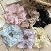 White Polka Dot High Elasticity Korean Style Women's Ponytail Hair Tie 2026