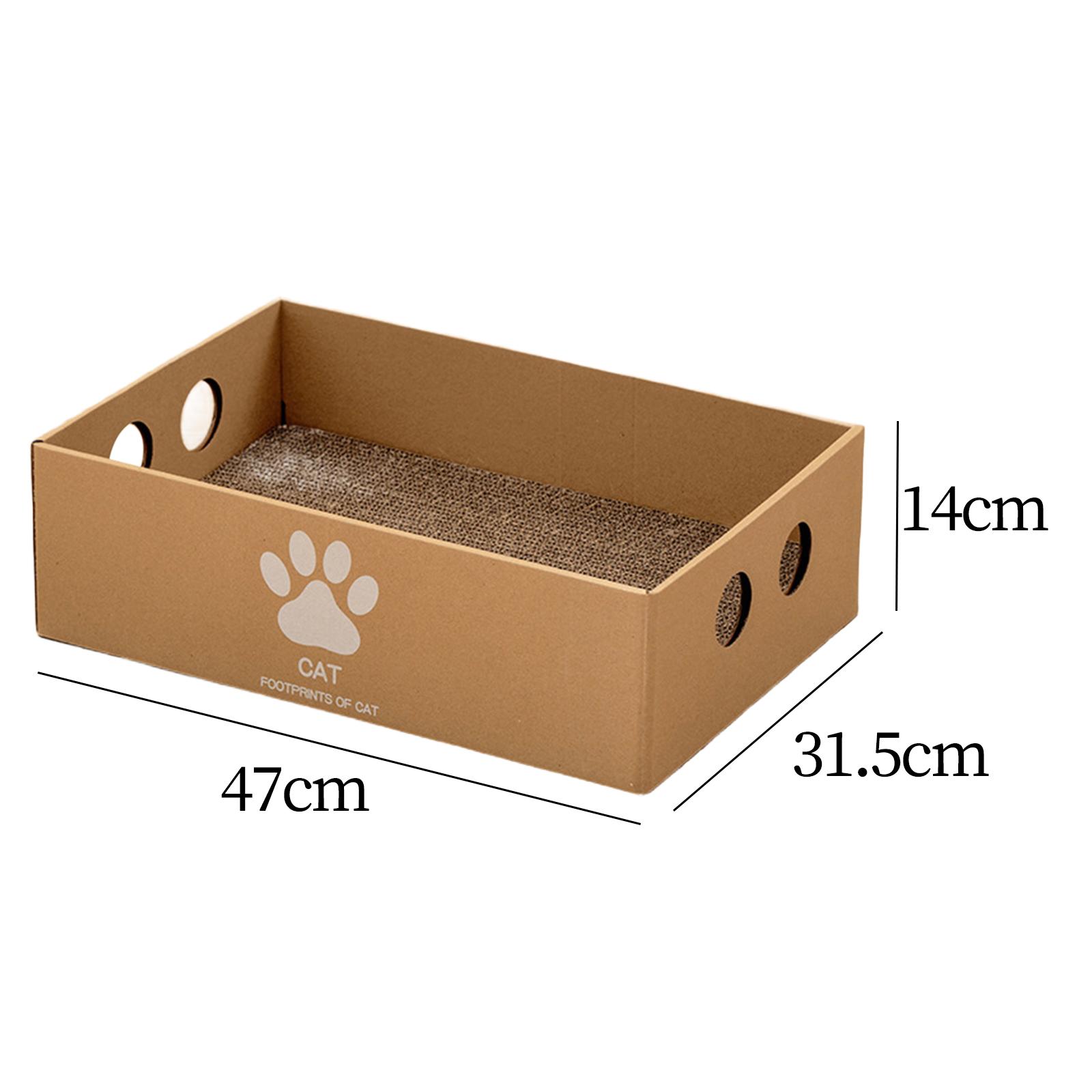Cat Scratching Box Large Cat Cardboard House Corrugated Paper Cat Scratcher Pad Grinding Claw Furniture Protection Pet Supplies