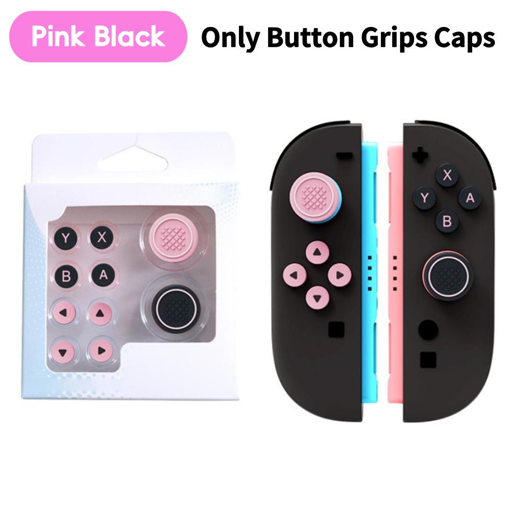 For Nintendo Switch 2 Button Grips Caps Joystick Cap+Button Thumb Sticker Set ABXY Key Silicone Button For Switch 2 Accessories