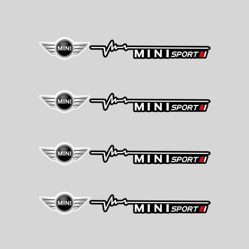

4Pcs Car Front Rear Wiper Stickers Window Trunk Decoration For Mini Cooper JCW Works F54 F55 F56 F57 F60 R50 R52 R53 R55 R56 R57