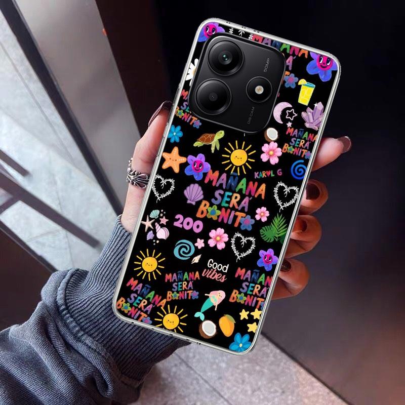 Karolg M-Manana Sera B-Bonito Phone Case For Xiaomi Redmi Note 10 11 12 13 14 15 Pro Plus 11S 12S 14S 11T 11E 10S Soft TPU Back