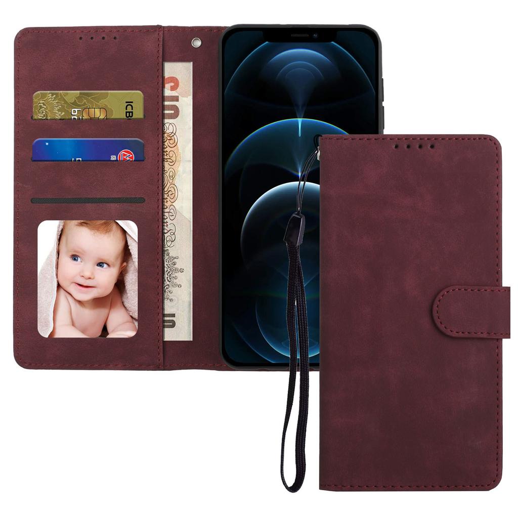 S24 Retro Mobile Phone Case Samsung Wallet Style A22 5G Card Protection Case S8 Left and Right Open Leather Case
