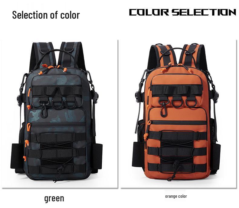 20L Wear-Resistant Oxford Fishing Rod Crossbody Bag