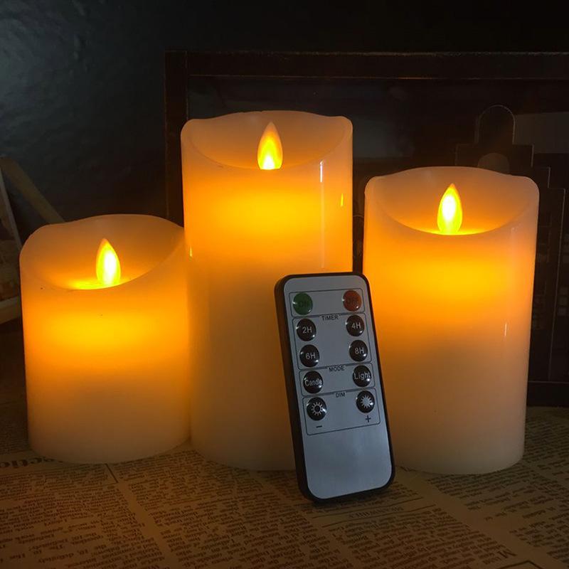 10-Key Remote LED Swing Candle: Wedding, Home, Night Light, Romantic Proposal, Buddha Candle Light