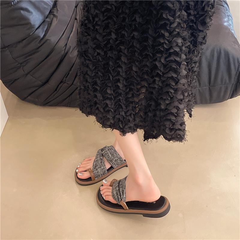Gladiator Summer Beach Vacation Flip Flop Casaul Women Clip Toe Slippers Ladies Comfort Street Style Slides