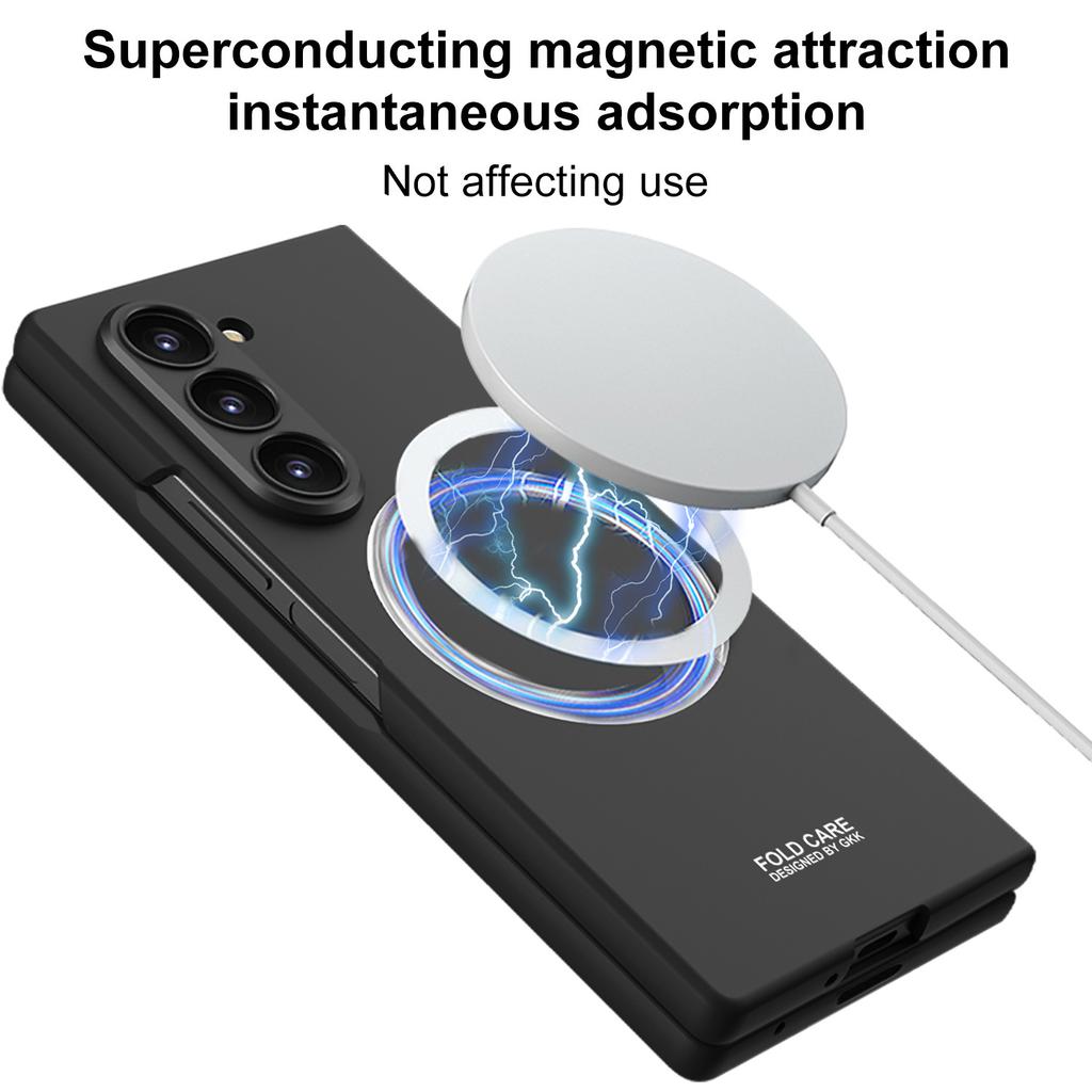 Magnetic Wireless Anti Fingerprint Filling Case for Samsung Z Fold7 Phone Case Car Fold7 Folding Screen Protective Case
