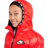 Nike Piumino Bambino Ricamo Logo con Cappuccio Caldo Rosso Capispalla Bambino DO5197-673