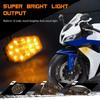 For Yamaha Large Displacement Motorcycles Flush Mount LED Turn Signals Smoke Lens Lamp