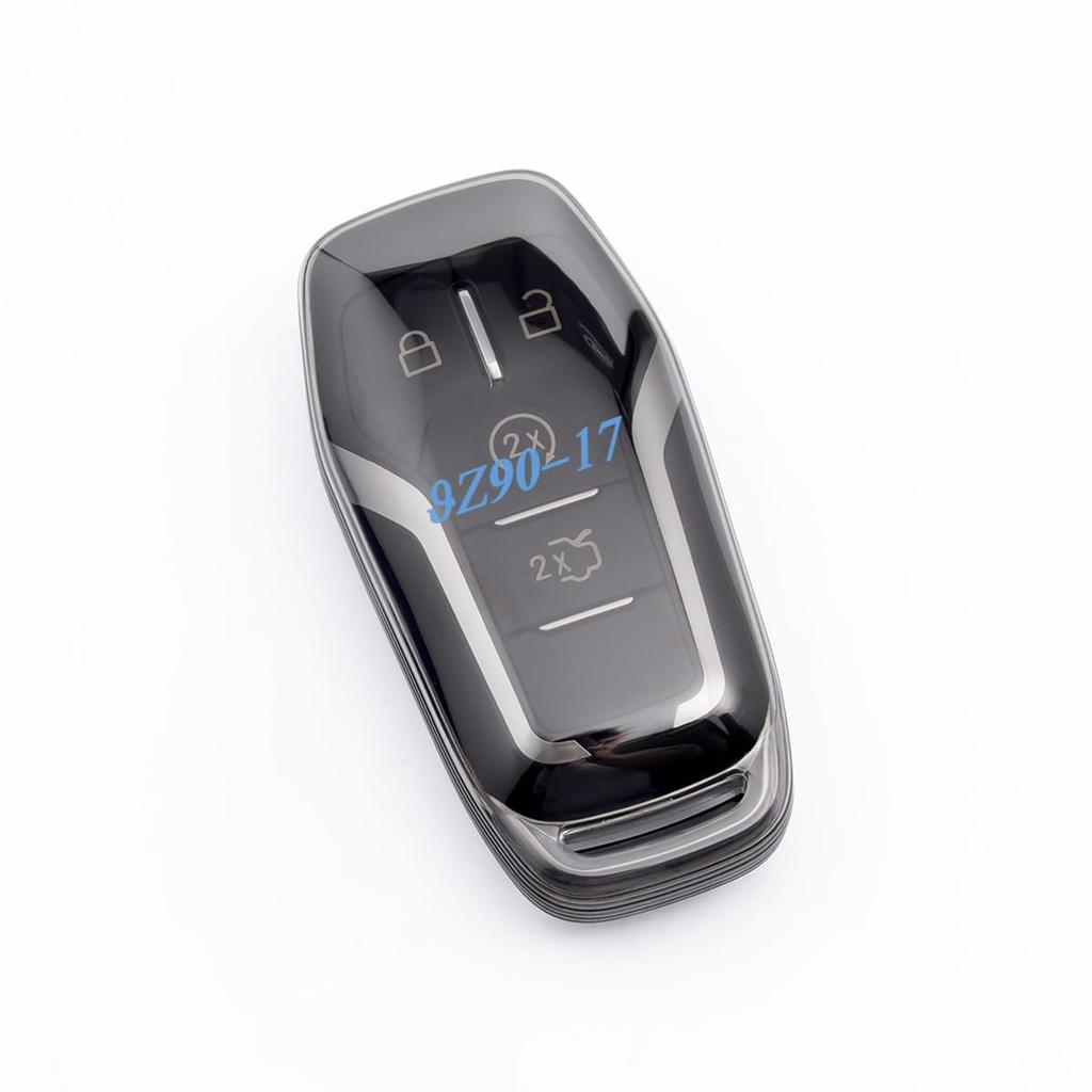 Transparent  Black Clear Car Smart Key Cover Case Keychain For Ford Fusion Explorer Edge F150 Mustang Mondeo Lincoln Mkz Mkc Mkx
