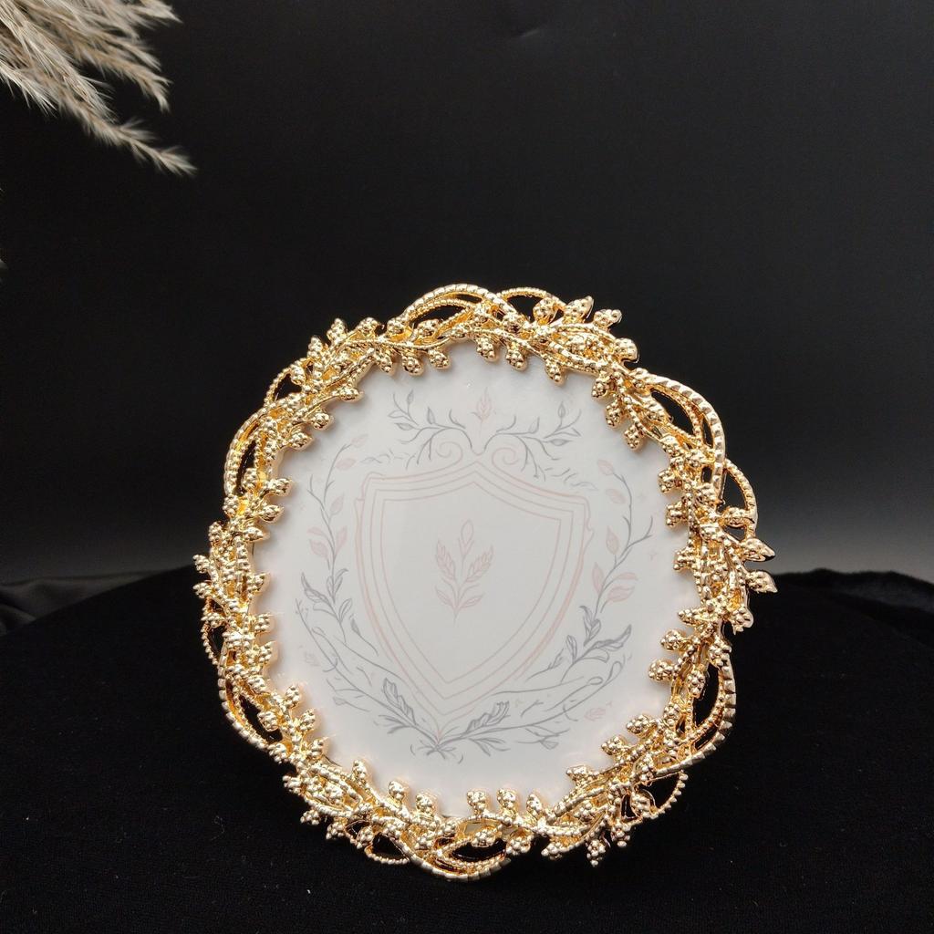 WTEMPO Simple Circular Photo Frame Home Decoration Ornament Photo Frame DIY Picture Frame Living Room Decoration Resin Handicraft Ornament