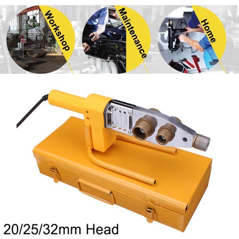 750-900W Tube Welding Machine PPR PE PP Pipe Welding Constant Temperature For Plastic Pipes With 20-63mm Welding Heads