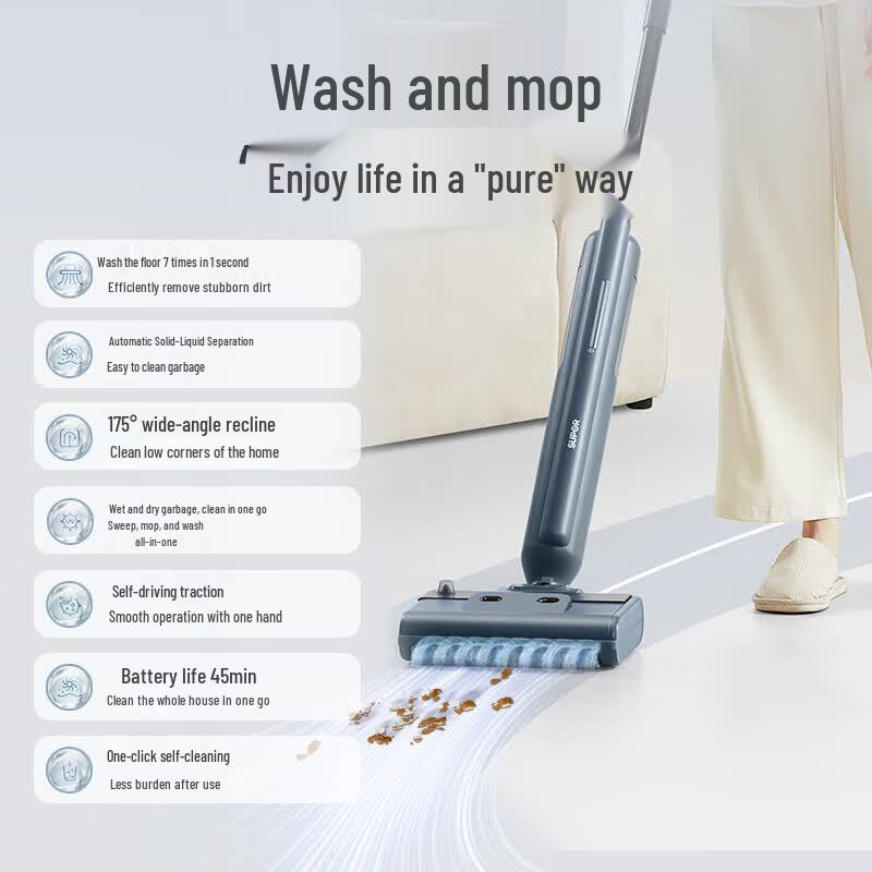 SUPOR Wireless Wet/Dry Floor Cleaner CN plug (adapter included)