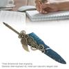 Quill Pen Set Metal Penholder Retro Elegant   Clear Engraving Flat Nib 1 to 5mmCelsius0.04 to 0.20in Writing Dip Pen Kit