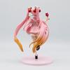 Sakura Miku Wine Glass Anime Doll Figurine with Long Hair - PC Case Ornament Gift.
