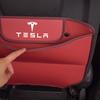 Car Seat Anti-Kick Pad Leather Cover Interior Storage Bag For Tesla Model-Y Model-3 Model-X Model-S Cybertruck Roadster SpaceX