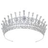 Traditional Large Classic Wedding Tiara Unique Design Cubic Zircon Bridal Hair Accessories Crown Women BC5697 Corona Princesa