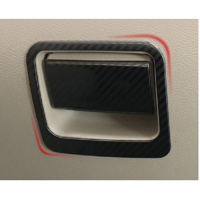 For Nissan Altima 19-22 Steel Carbon Fiber Co-Pilot Storage Box Handle Bowl Trim