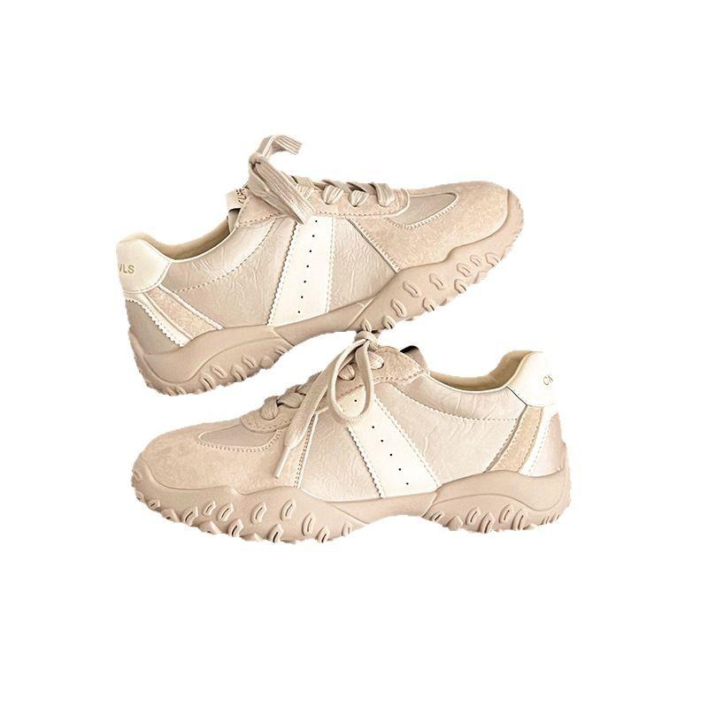 Leather Thick-soled Non-slip Versatile Women's Shoes, New Spring Shoes, Children's Soft-soled Forrest Gump Women's Shoes