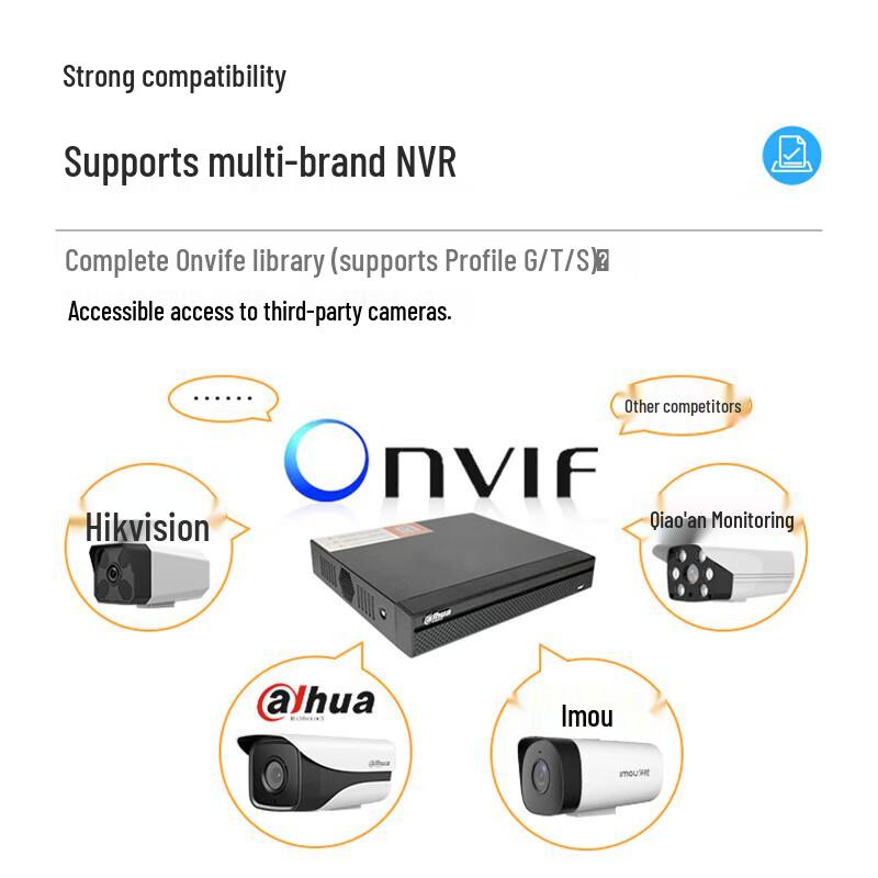 Dahua AI Human-Vehicle Recognition 4-Bay Network Video Recorder (NVR) CN plug (adapter included)