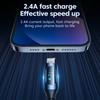USB Cable To iP Cable for iPhone 14 13 Pro Max LED Digital Display 2.4A Fast Charging Apple Cable for iPad Air Data Cord