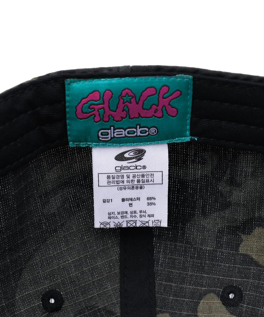 GLACK Gc040 Heart Rework Camo Ball Cap (Black Camo)