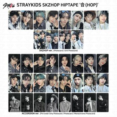 SKZHOP HIPTAPE HOP Accordion Official Photocard Unit Monochrome
