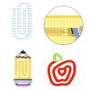 Acrylic Paper Clips,Reusable Heat Printed Transparent Bookmarks Clip For Document Organization Reading Accessories