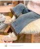 Flickors fleecefodrade kattbyxor: Vinter 2025 Raka Jeans