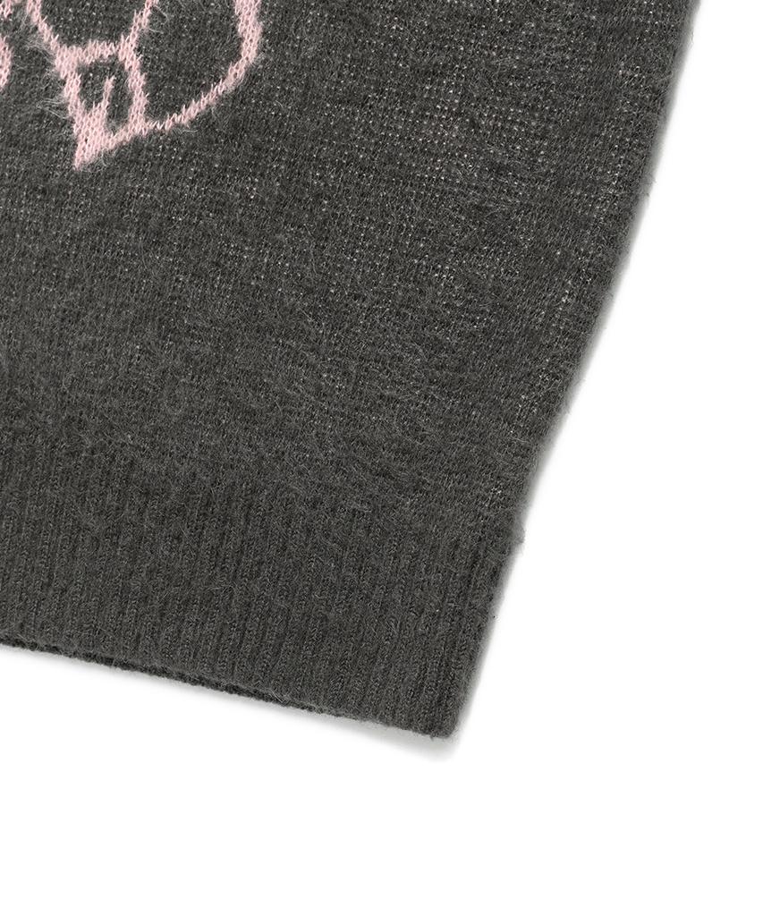CAVISH Ivy Brushed Knit Sweater Charcoal(Cv2Efuk602A)