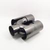 BMW X1 Titanium Black Dual Exhaust Tailpipe Set