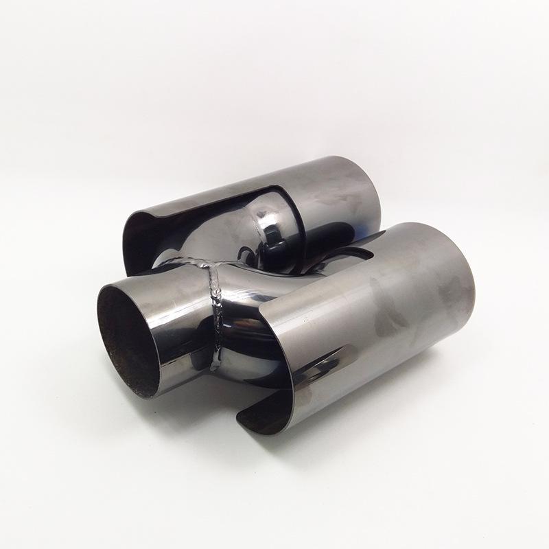 BMW X1 Titanium Black Dual Exhaust Tailpipe Set