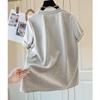Women's Commuter Cartoon Sequin Round Neck Short Sleeve T-Shirt