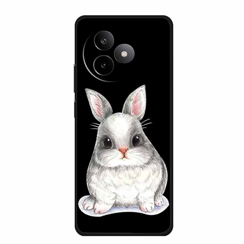 Phone Case For Xiaomi Redmi K80 Ultra Case Soft Black Silicone Cartoon Cat TPU Funda For Redmi K 80 Ultra Case Coque 6.83" Shell