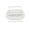Double Layer Holder BBQ Air Fryer Accessories Air Fryer Rack Grill Barbecue Rack Baking Tray