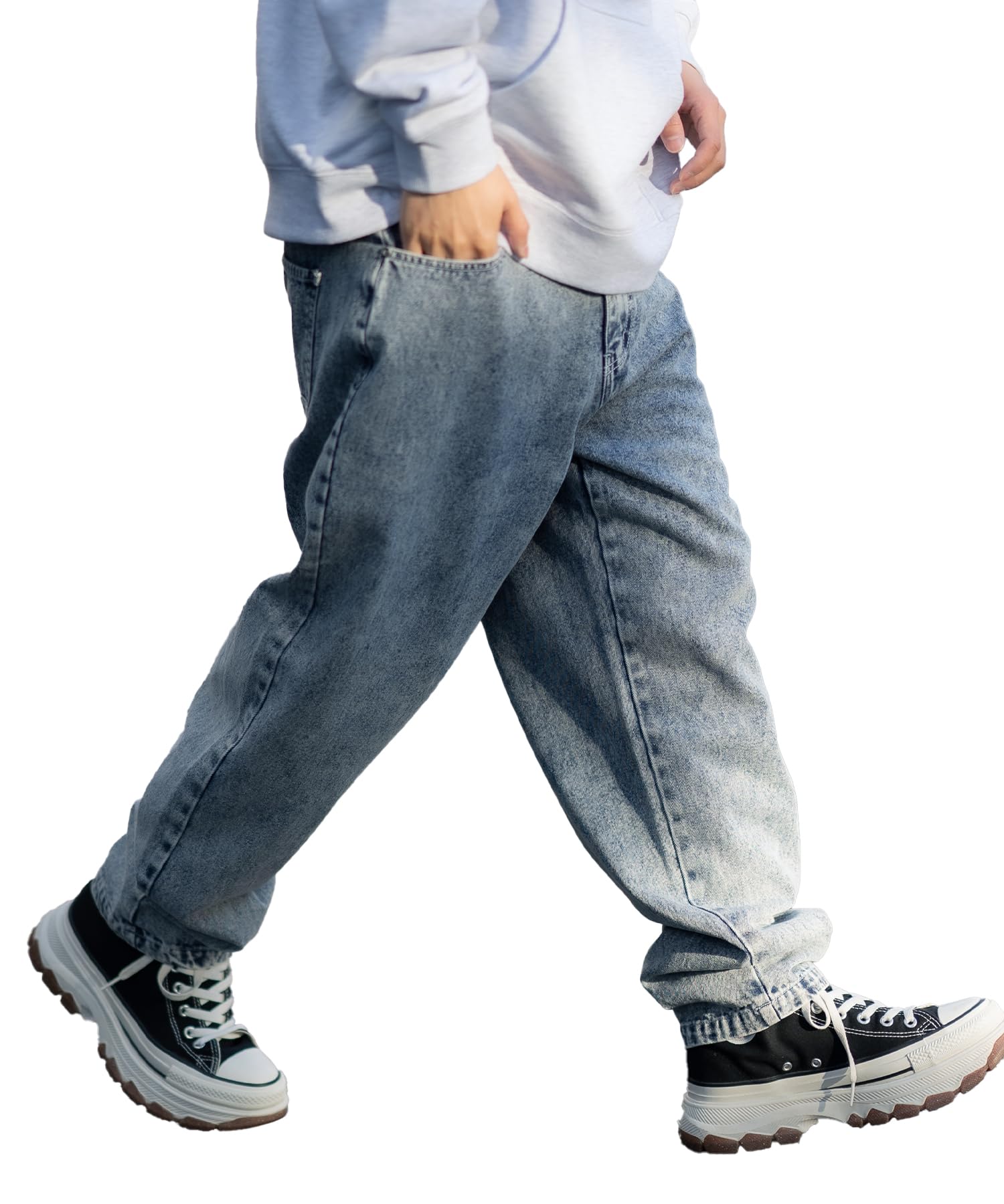 

Джинсы IMPROMES SIDEWAYSTANCE 10.5 унций широкого зауженного кроя, мужские, 70391, химический синий