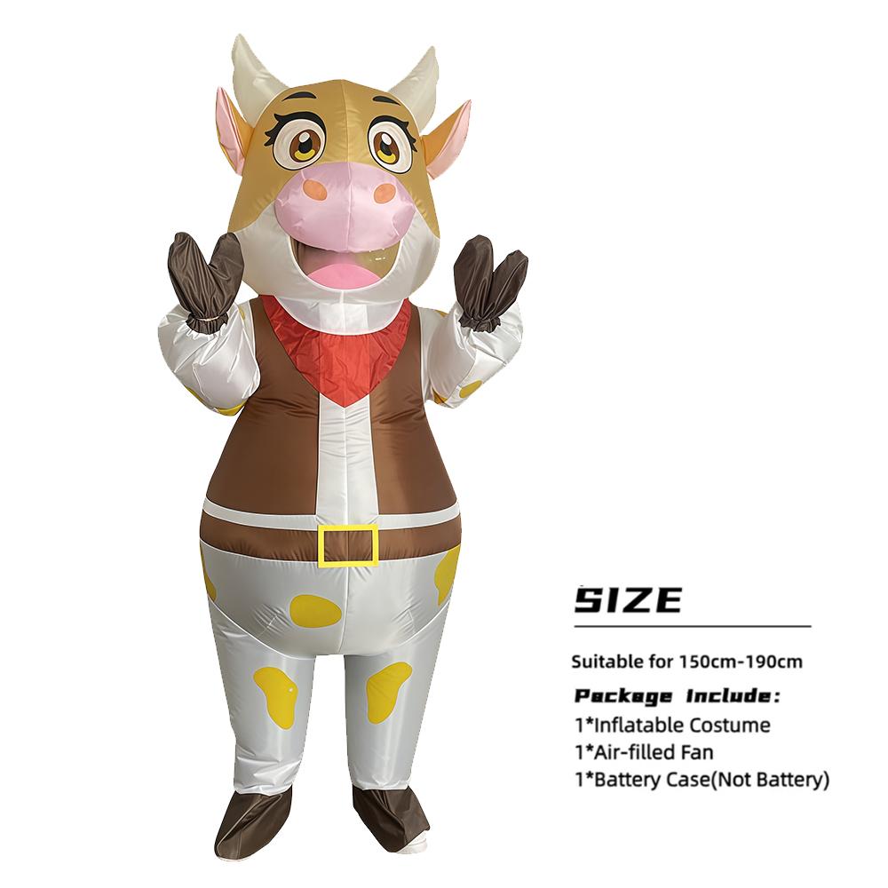 

Inflatable Western Cowboy Cosplay Costumes dress up Party Holiday Carnival Halloween carnival suit jumpsuit One Size