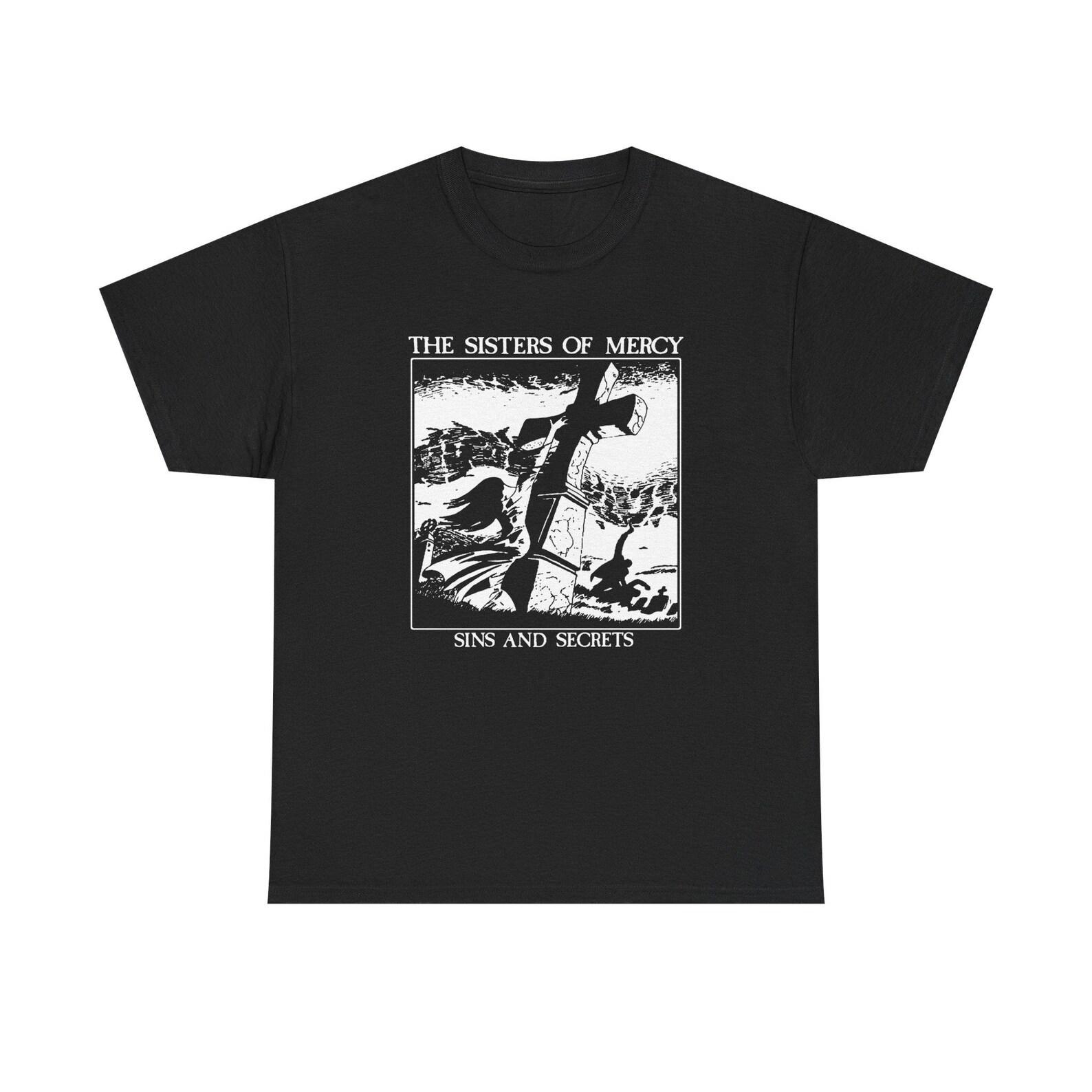 Sisters Of Mercy Sins And Secrets Shirt, Sisters Of Mercy Gothic Rock Tee, Andrew Eldritch Post Punk Band Shirt 140