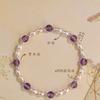 Snow Purple Charm is a natural genuine women's amethyst pearl bracelet, a stunning bracelet for layering, popular among the niche crowd