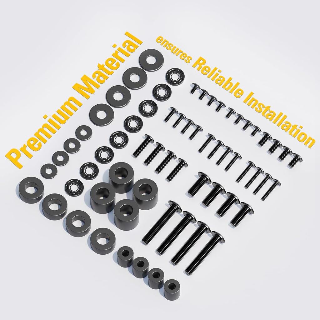 Mounting Dream TV Mounting Hardware TV Mount Screws Kit Comes with M4, M5, M6, M8 Screws, Includes Spacers and Washers, Fits Any TVs Up To 82 Inch,