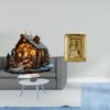 Nativity Scene Sculpture Table Centerpiece Acrylic Ornament Standing Decoration Photo Frame Resin