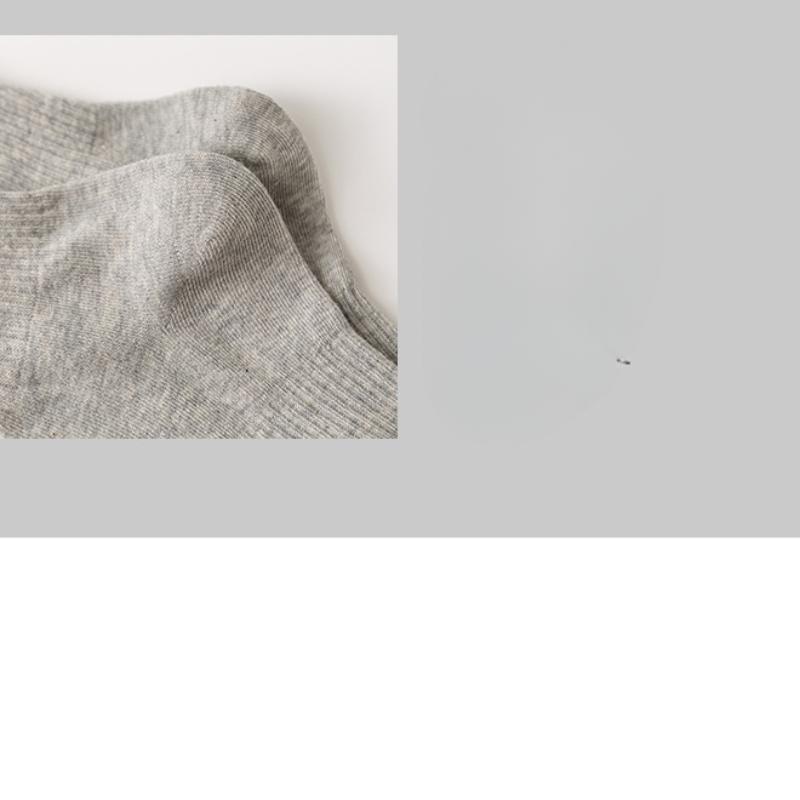 Black, White and Grey Women's All-season Short-leg Sports Sweat-absorbing Solid Color Versatile and Breathable Long-leg Cotton Socks